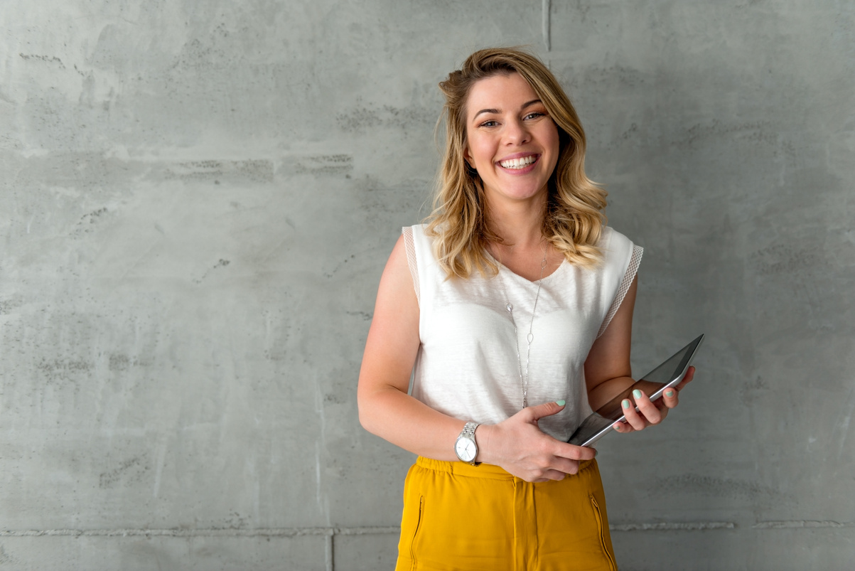 Smiling business woman